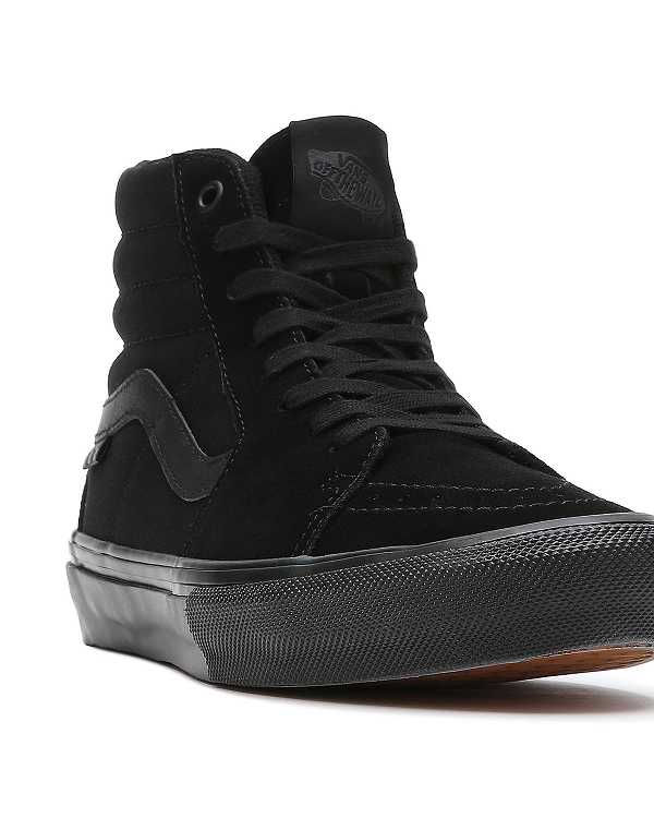 Black Men Vans Sk8-Hi Skate Shoes Canada | VN9510437