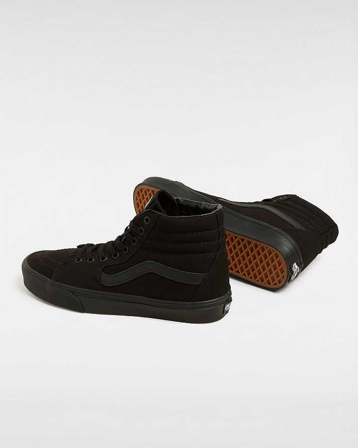 Black Men Vans Sk8-Hi Sneakers Canada | VN9250783