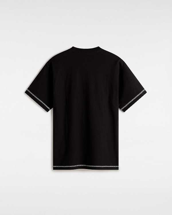 Black Men Vans Skate Clay T Shirts Canada | VN4856013