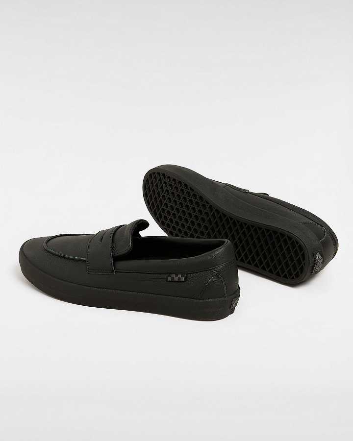 Black Men Vans Skate Loafers Canada | VN8047352