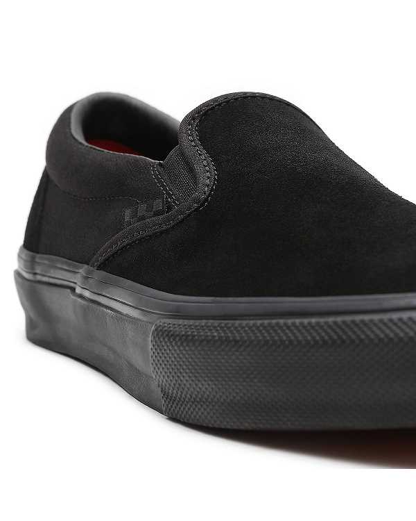 Black Men Vans Skate Slip On Shoes Canada | VN4593821