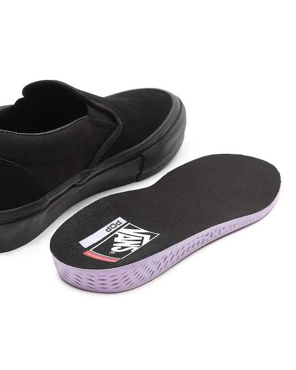 Black Men Vans Skate Slip On Shoes Canada | VN4593821