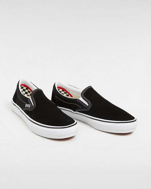 Black Men Vans Skate Slip On Shoes Canada | VN9278156