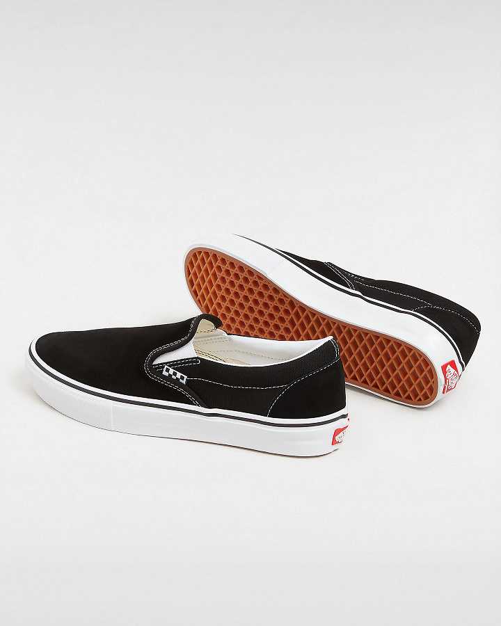 Black Men Vans Skate Slip On Shoes Canada | VN9278156