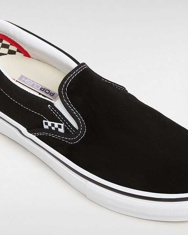 Black Men Vans Skate Slip On Shoes Canada | VN9278156
