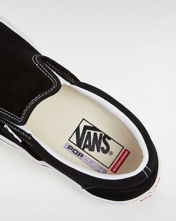 Black Men Vans Skate Slip On Shoes Canada | VN9278156