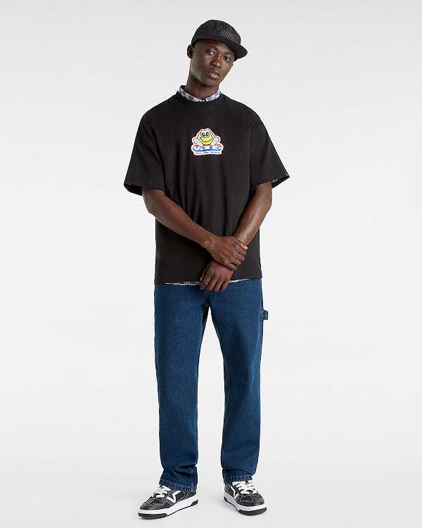 Black Men Vans Soles Loose T Shirts Canada | VN2196473
