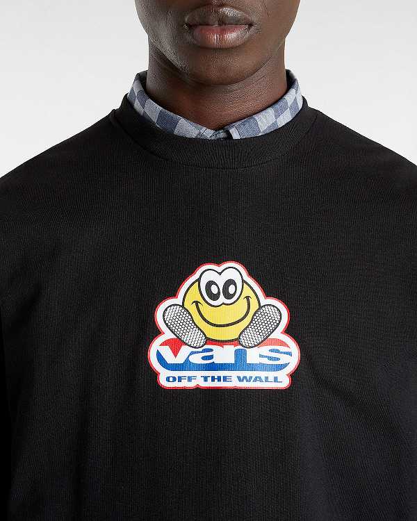 Black Men Vans Soles Loose T Shirts Canada | VN2196473
