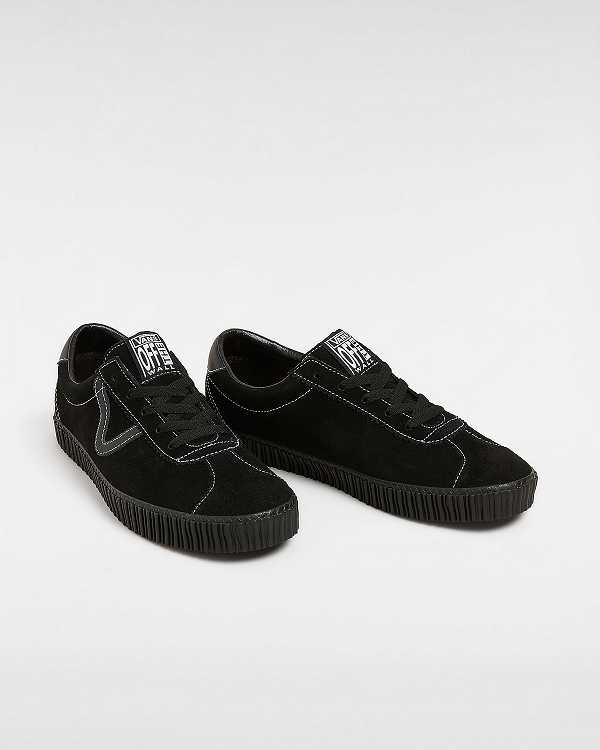 Black Men Vans Sport Low Creeper Suede Sneakers Canada | VN2910375