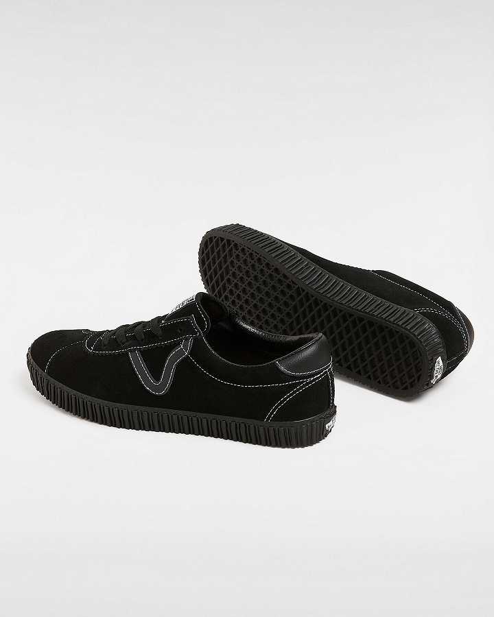 Black Men Vans Sport Low Creeper Suede Sneakers Canada | VN2910375