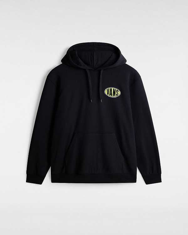 Black Men Vans Spray On Loose Hoodie Canada | VN9718603