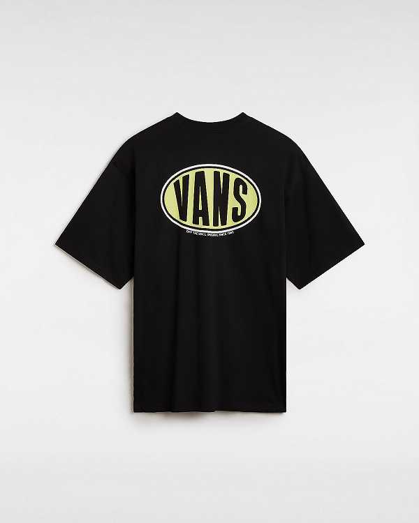 Black Men Vans Spray On T Shirts Canada | VN7351642