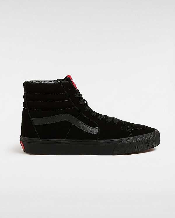 Black Men Vans Suede Sk8-Hi Sneakers Canada | VN8490571