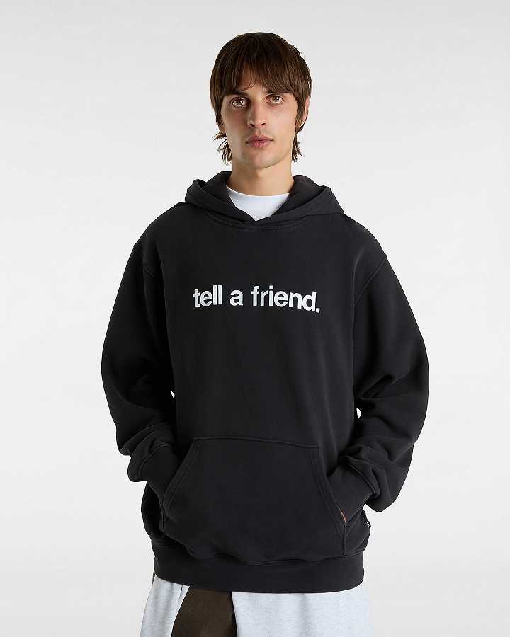 Black Men Vans Tell a Friend Crew Hoodie Canada | VN1069243