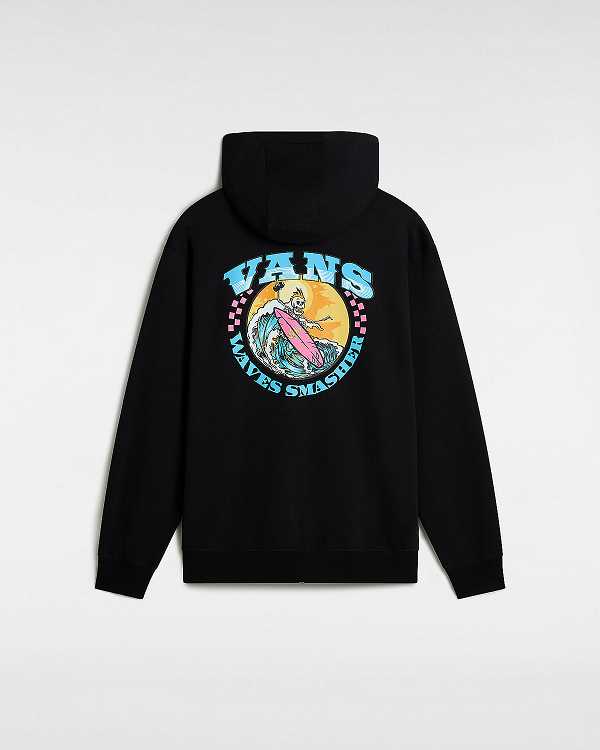 Black Men Vans True Waves Hoodie Canada | VN0273864