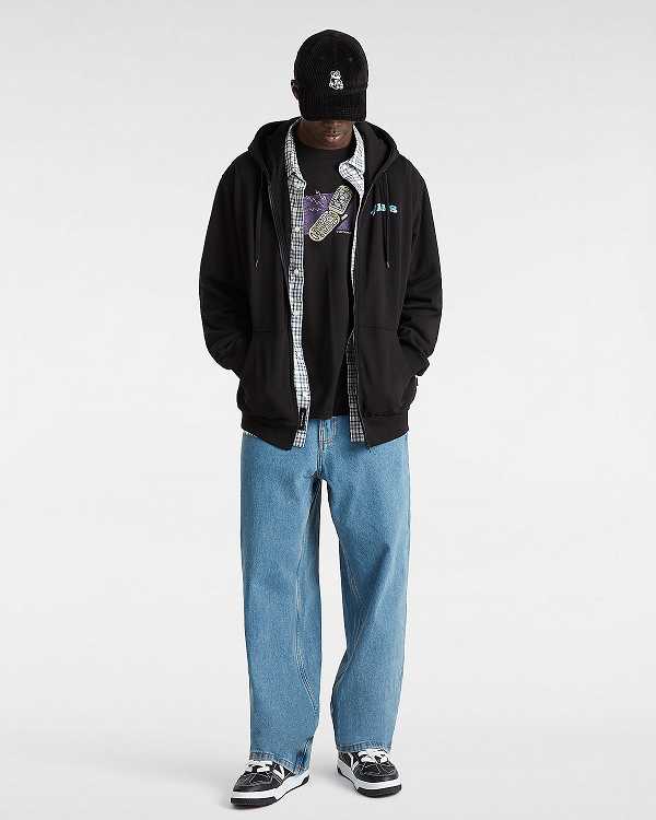 Black Men Vans True Waves Hoodie Canada | VN0273864