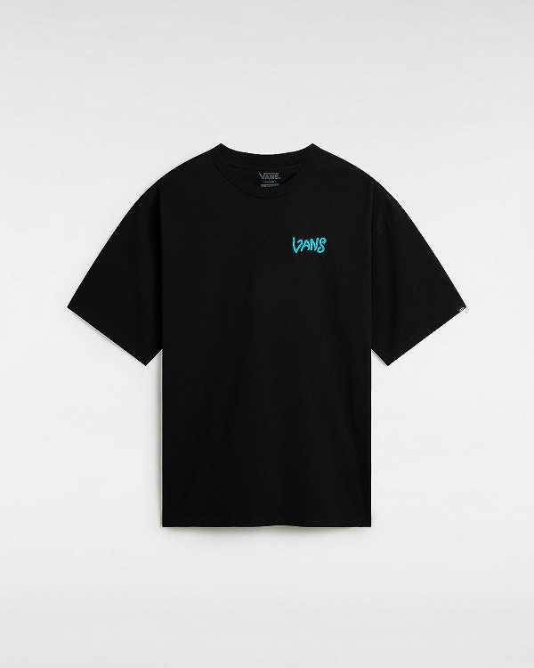 Black Men Vans V Hand Loose T Shirts Canada | VN6943801