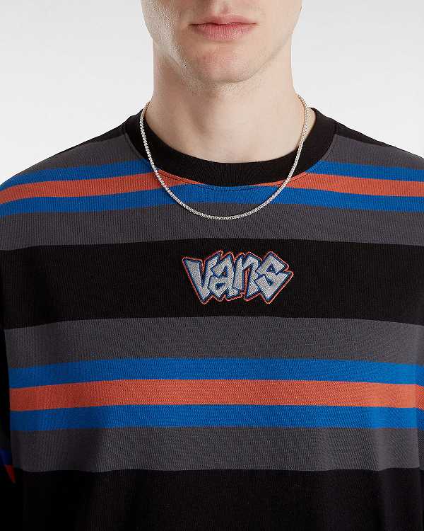 Black Men Vans Wilton Long Sleeve Knit Shirts Canada | VN2634708