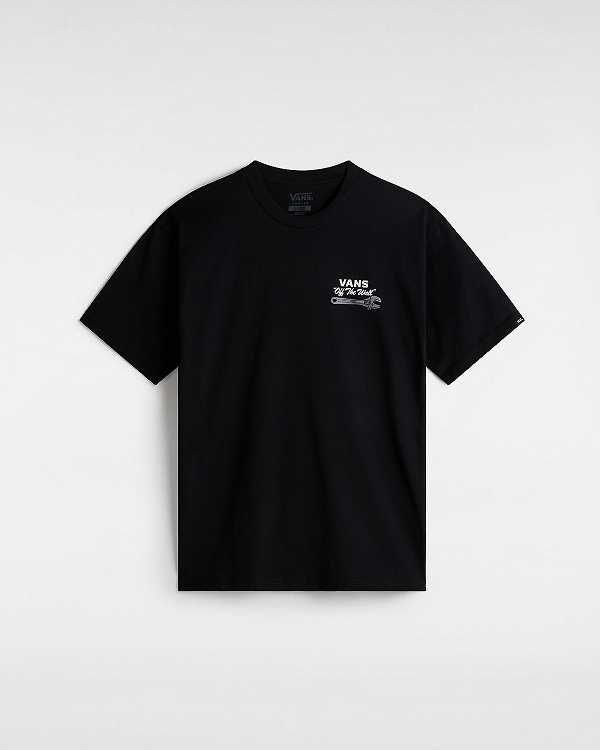 Black Men Vans Wrenched T Shirts Canada | VN1768403