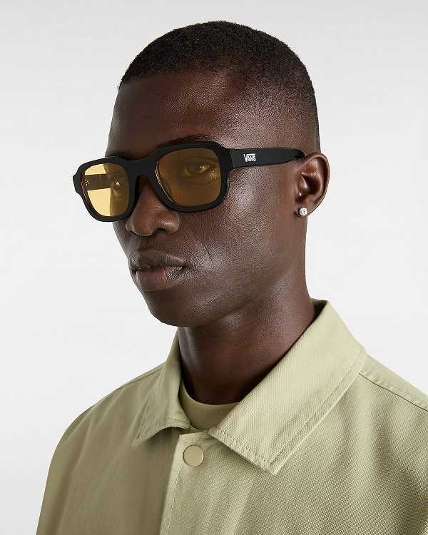 Black Unisex Vans 66 Sunglasses Canada | VN8061425