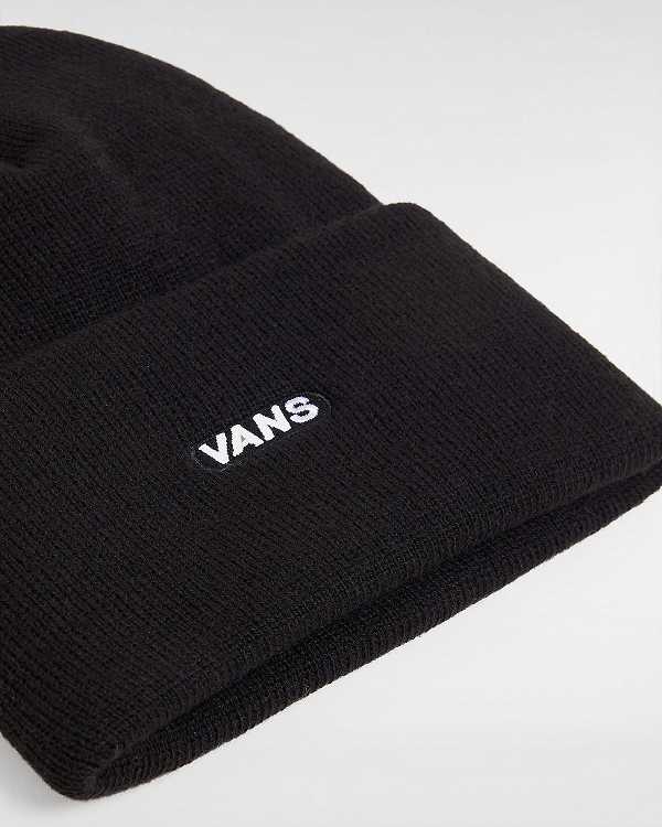 Black Unisex Vans Bagley Tall Cuff Beanie Canada | VN4603791