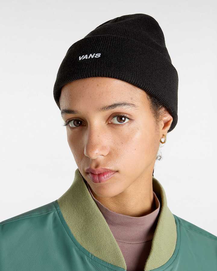 Black Unisex Vans Bagley Tall Cuff Beanie Canada | VN4603791