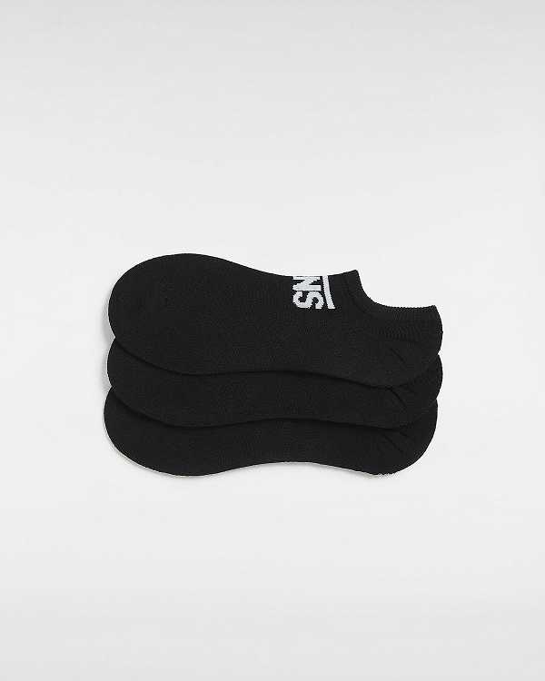 Black Unisex Vans Classic Kick (3 Pairs) Socks Canada | VN3125849