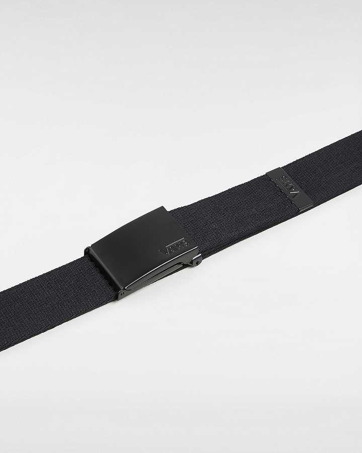 Black Unisex Vans Deppster Web Belts Canada | VN1257498