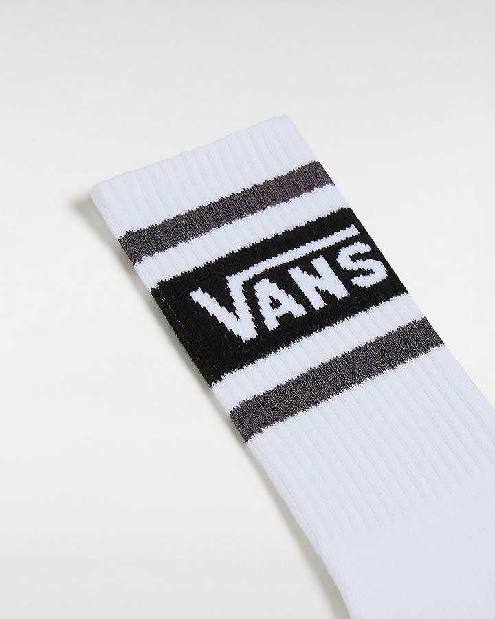 Black Unisex Vans Drop Crew (1 Pair) Socks Canada | VN2816705