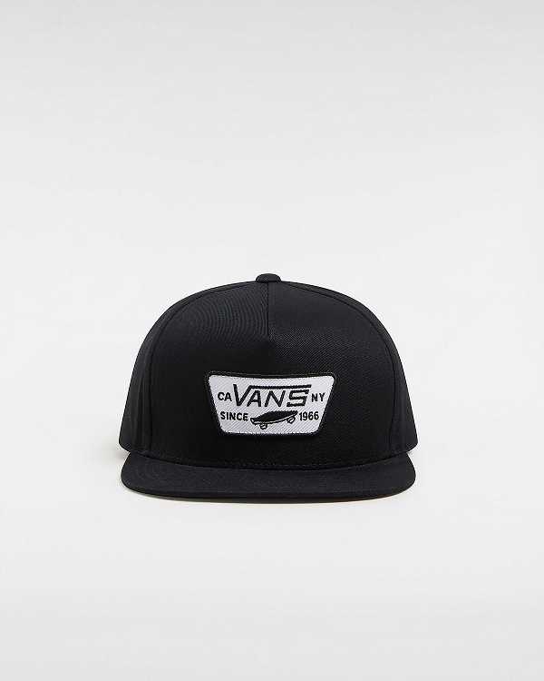 Black Unisex Vans Full Patch Hats Canada | VN4938105