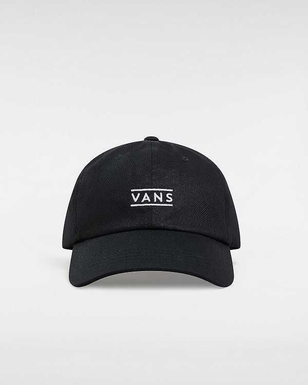 Black Unisex Vans Half Box Curved Bill Jockey Hats Canada | VN9058176