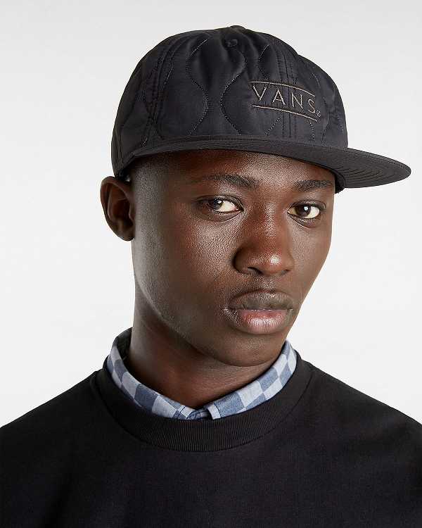 Black Unisex Vans Half Box Low Unstructured Hats Canada | VN4189075