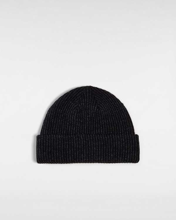 Black Unisex Vans Hamlin Cuff Beanie Canada | VN4259763