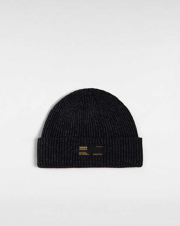Black Unisex Vans Hamlin Cuff Beanie Canada | VN4259763