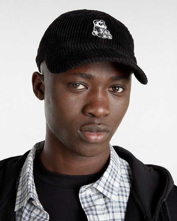 Black Unisex Vans Hosmer Curved Bill Hats Canada | VN8934612