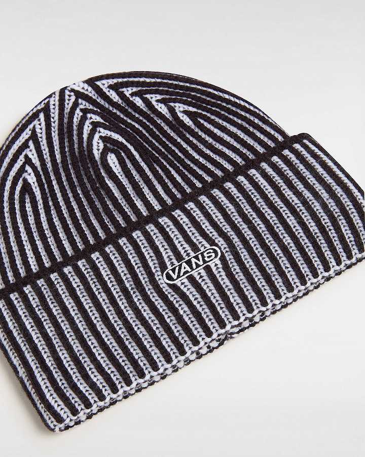 Black Unisex Vans Nesbit Cuff Beanie Canada | VN2314978