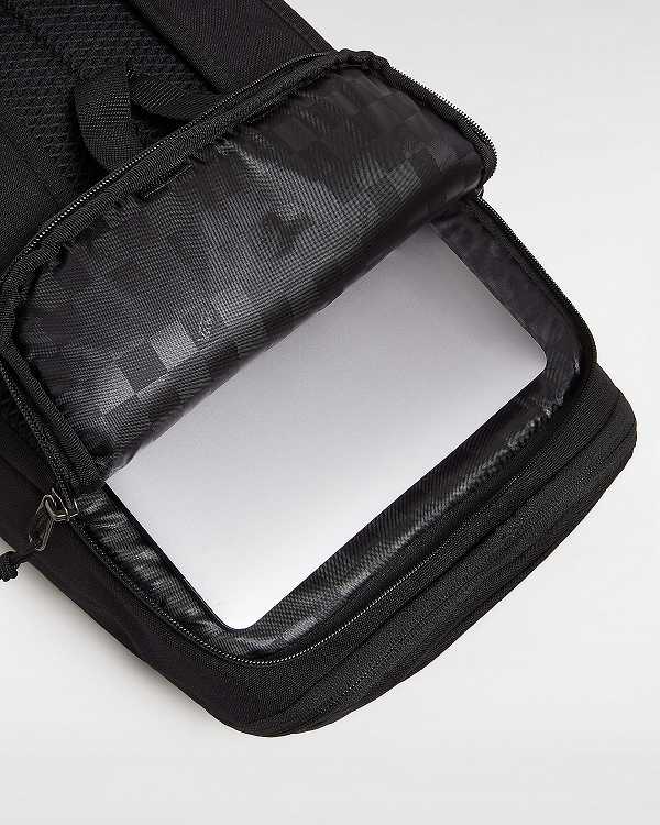 Black Unisex Vans Obstacle Backpacks Canada | VN0923475