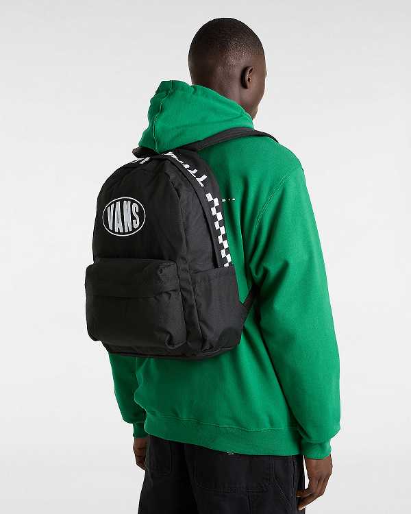 Black Unisex Vans Old Skool Backpacks Canada | VN3542891