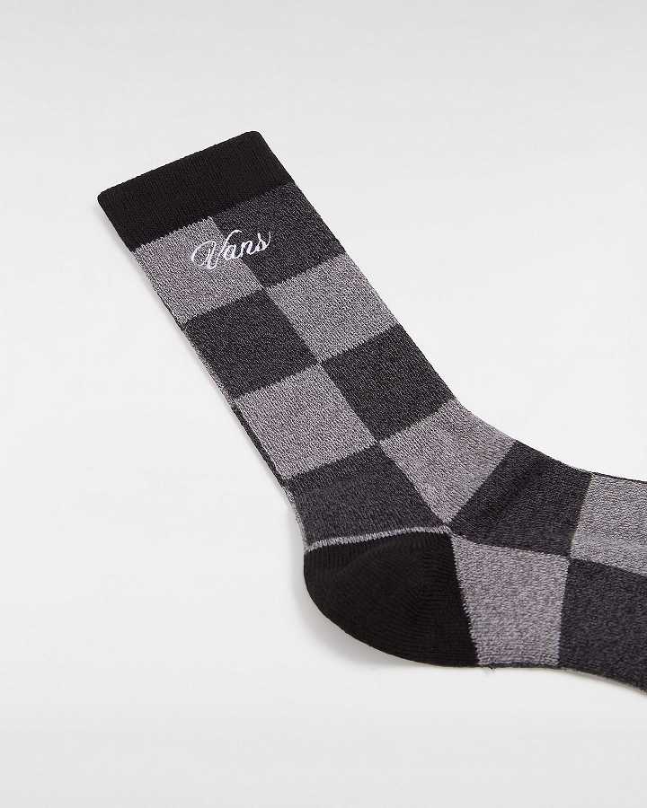 Black Unisex Vans Original Crew (1 Pair) Socks Canada | VN0174862
