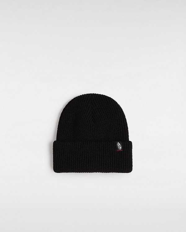 Black Unisex Vans Original Shallow Cuff Beanie Canada | VN7530469