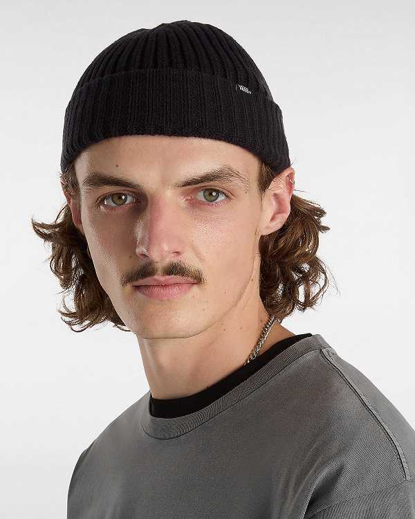 Black Unisex Vans Shallow Cuff Beanie Canada | VN6274913