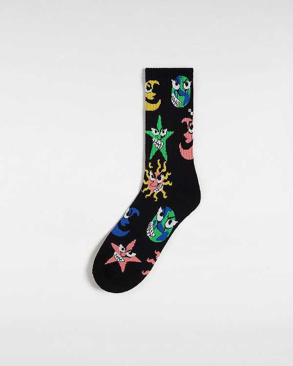 Black Unisex Vans Skate Clay Crew (1 pair) Socks Canada | VN7348290