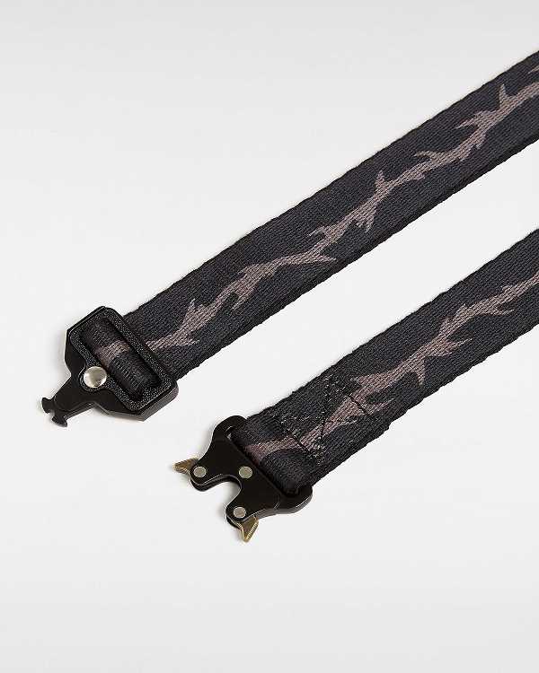Black Unisex Vans Skate Thorn Web Belts Canada | VN4265780