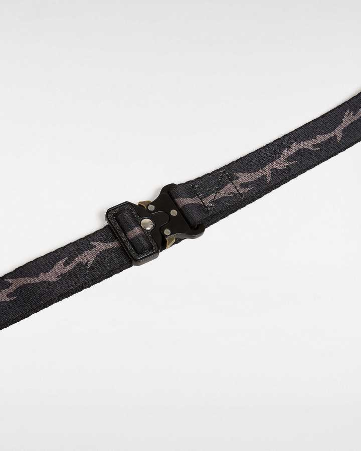 Black Unisex Vans Skate Thorn Web Belts Canada | VN4265780