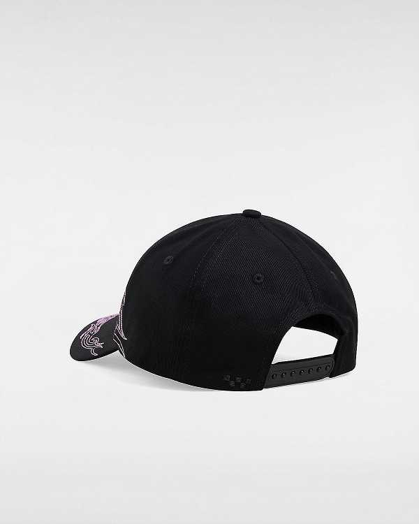 Black Unisex Vans Skate Tribe Structured Jockey Hats Canada | VN1203547