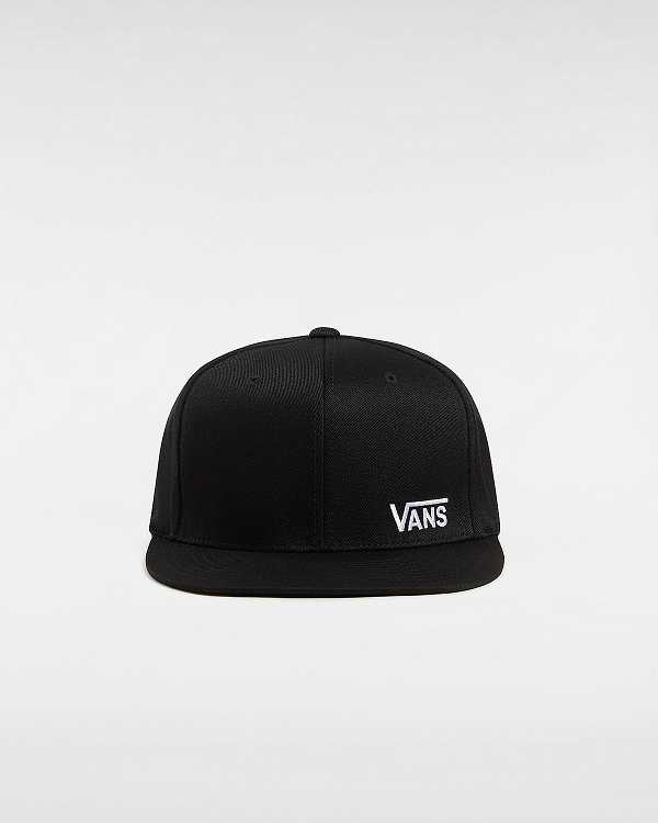 Black Unisex Vans Splitz Flexfit Hats Canada | VN9421867