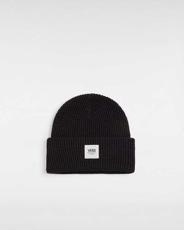 Black Unisex Vans Waffle Cuff Beanie Canada | VN0673529