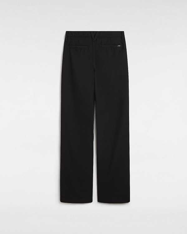 Black Women Vans Alder Relaxed Pleated Pants Canada | VN5967213