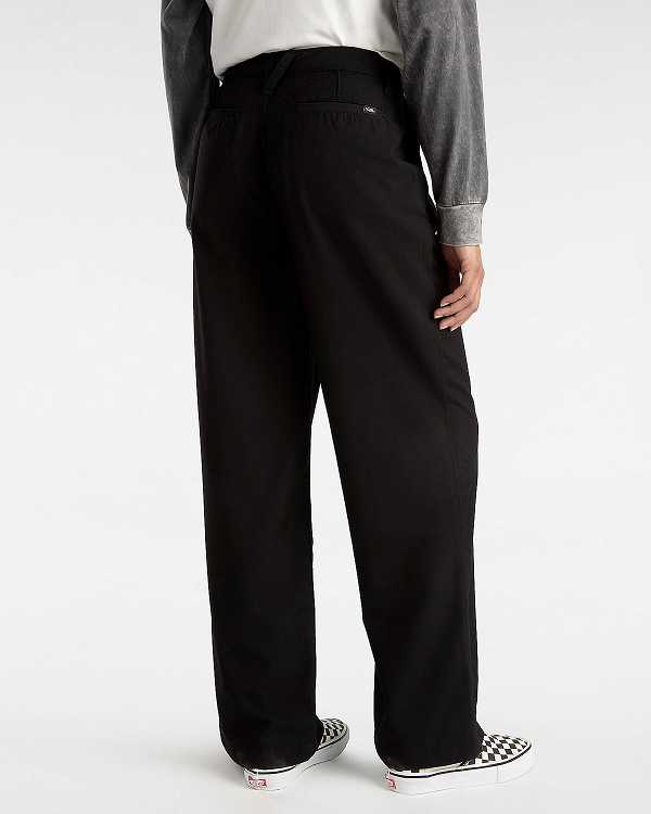 Black Women Vans Alder Relaxed Pleated Pants Canada | VN5967213