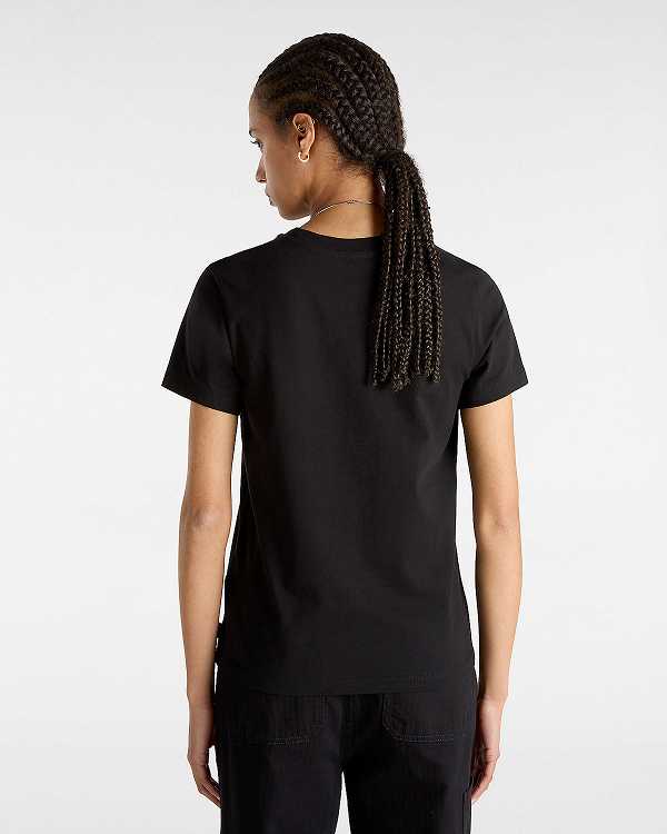 Black Women Vans Animalier Crew T Shirts Canada | VN9186403